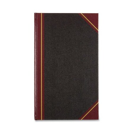Rediform Office Product Nat'lBrand, Texthide Notebook, Black/burgundy, 500 Pages, 14 1/4 X 8 3/4 57151